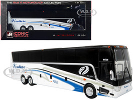 Van Hool TX45 Coach Bus Venture Tours White The Bus & Motorcoach Collection Limited Edition to 504 pieces Worldwide 1/87 HO Diecast Model Iconic Replicas 87-0463