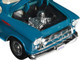 1957 Chevrolet 3100 Stepside Pickup Truck Teal Metallic Timeless Legends Series 1/24 Diecast Model Car Motormax 79381t