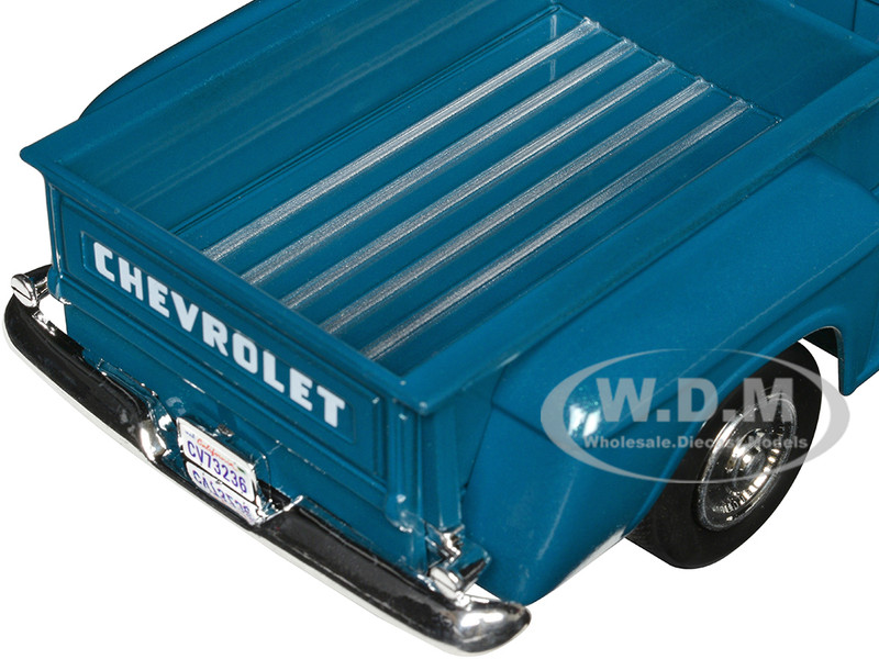 1957 Chevrolet 3100 Stepside Pickup Truck Teal Metallic Timeless