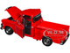1955 GMC Blue Chip Pickup Truck Red Timeless Legends Series 1/24 Diecast Model Car Motormax 79382r