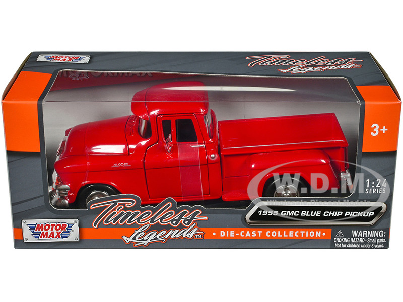 MM TL1/24 1955 GMC ブルー チップ ピックアップ 1955 GMC Blue Chip Pickup Truck Matt Blue (Rusted) 1/24 Diecast