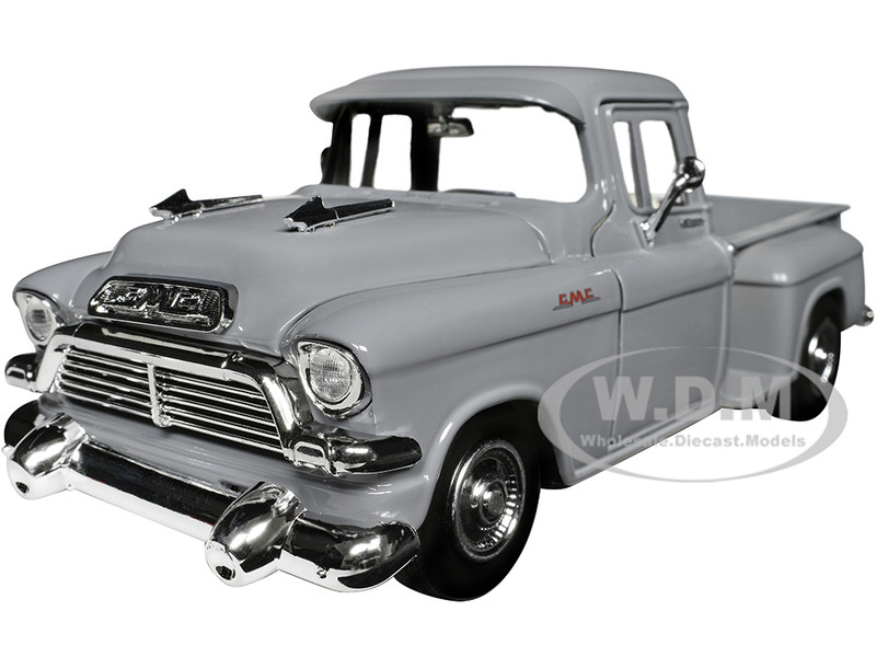 1957 GMC BLUE CHIP PICKUP GRAY 1/24 DIECAST MODEL CAR BY MOTORMAX