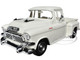 1957 GMC Blue Chip Pickup Truck White Timeless Legends Series 1/24 Diecast Model Car Motormax 79383w