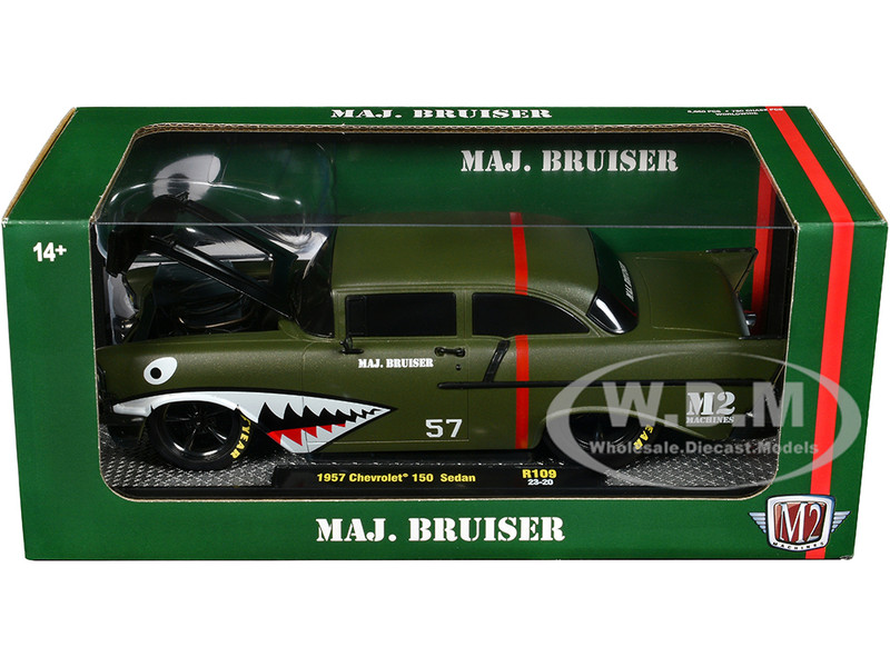 1957 Chevrolet 150 Sedan #57 Matt Green Metallic Major Bruiser