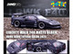 LBWK Liberty Walk F40 Matt Black with Graphics Hong Kong Toycar Salon 2023 Special Edition 1/64 Diecast Model Car Inno Models IN64-LBWKF40-HKTS23