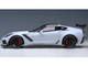 2019 Chevrolet Corvette C7 ZR1 Ceramic Matrix Gray Metallic with Carbon Top 1/18 Model Car Autoart 71277