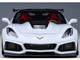 2019 Chevrolet Corvette C7 ZR1 Ceramic Matrix Gray Metallic with Carbon Top 1/18 Model Car Autoart 71277