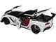 2019 Chevrolet Corvette C7 ZR1 Ceramic Matrix Gray Metallic with Carbon Top 1/18 Model Car Autoart 71277