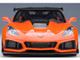 2019 Chevrolet Corvette C7 ZR1 Sebring Orange Tintcoat with Carbon Top 1/18 Model Car Autoart 71279