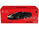Ferrari SF90 Spider Assetto Fiorano Black Metallic with White Stripes Signature Series 1/18 Diecast Model Car Bburago 16910bk