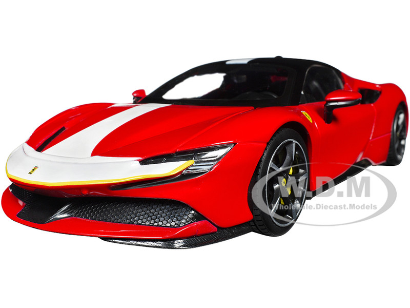 FERRARI SF90 STRADALE ASSETTO FIORANO RED 1/18 DIECAST MODEL BY