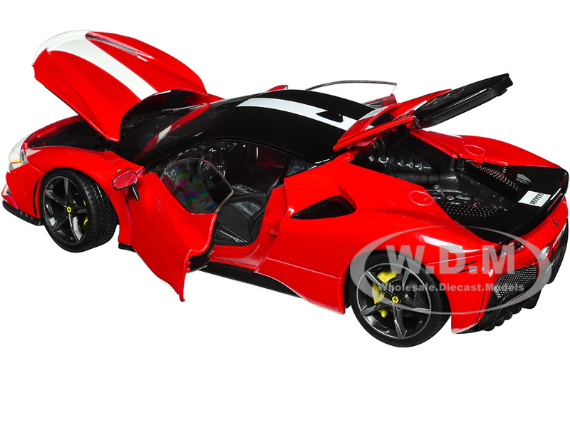 FERRARI SF90 STRADALE ASSETTO FIORANO RED 1/18 DIECAST MODEL BY