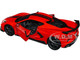 2020 Chevrolet Corvette Stingray Coupe Red with Black Stripes Special Edition Series 1/24 Diecast Model Car Maisto 31534r