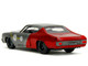 1970 Chevrolet Chevelle SS Gray Metallic and Red Metallic with Black Hood and Thor Diecast Figure The Avengers Hollywood Rides Series 1/32 Diecast Model Car Jada 34476