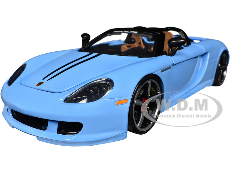 JADA TOYS - PORSCHE Carrera GT 2005 Blauw ROZE SLIPS - 1/24 - JAD35066