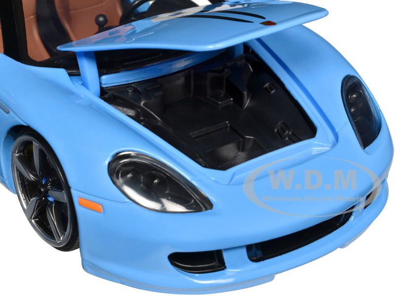 Porsche Carrera GT Convertible Blue with Black Stripes Pink Slips