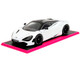 McLaren 720S White Metallic with Black Top Pink Slips Series 1/24 Diecast Model Car Jada 35294