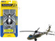 Sikorsky VH 60 White Hawk Helicopter Olive Drab with White Top United States Presidential Helicopter Marine One with Runway Section Diecast Model Runway24 RW235