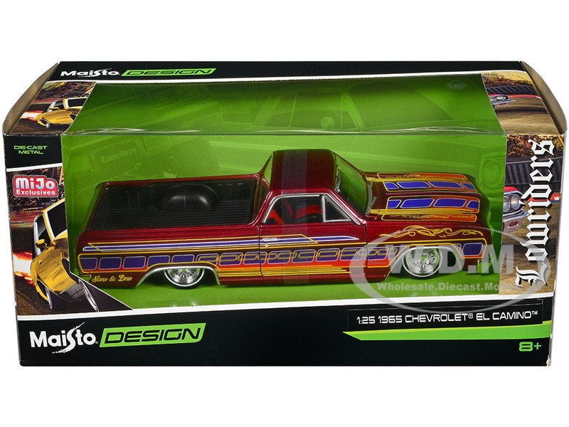 1965 Chevrolet El Camino Lowrider Candy Red Metallic with