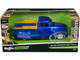 1950 Chevrolet 3100 Pickup Truck Lowrider Candy Blue with Graphics Lowriders Series 1/25 Diecast Model Car Maisto 32545BL