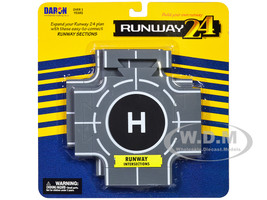Runway Intersections 2 Piece Set for Diecast Models Runway24 RW900