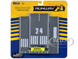 Runway Straight Sections 3 Piece Set for Diecast Models Runway24 RW910