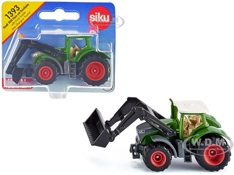 Fendt 1050 Vario Tractor with Front Loader Green with White Top Diecast Model Siku SK1393