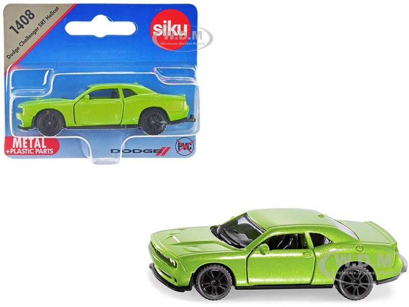 Dodge Challenger SRT Hellcat Green Metallic Diecast Model Car Siku 1408