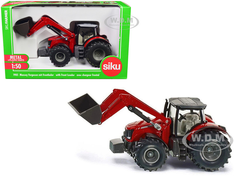 Massey Ferguson 8690 Tractor with Front Loader Red 1/50 Diecast Model Siku SK1985