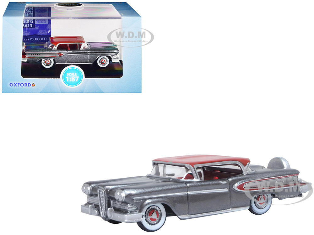 1958 Edsel Citation Silver Gray Metallic with Ember Red Top