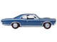 1966 Pontiac GTO Fontaine Blue Metallic 1/87 HO Scale Diecast Model Car Oxford Diecast 87PG66001