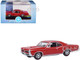 1966 Pontiac GTO Montero Red 1/87 (HO) Scale Diecast Model Car Oxford Diecast 87PG66002