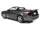 2003 Ford Mustang Saleen S281 SC Speedster Dark Shadow Gray Metallic Signed by Steve Saleen Limited Edition to 252 pieces Worldwide American Muscle Series 1/18 Diecast Model Car Auto World AMM1326