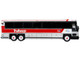 2001 MCI D4000 Coach Bus Trailways Blue Ridge White and Red Vintage Bus & Motorcoach Collection Limited Edition to 504 pieces Worldwide 1/87 HO Diecast Model Iconic Replicas 87-0485