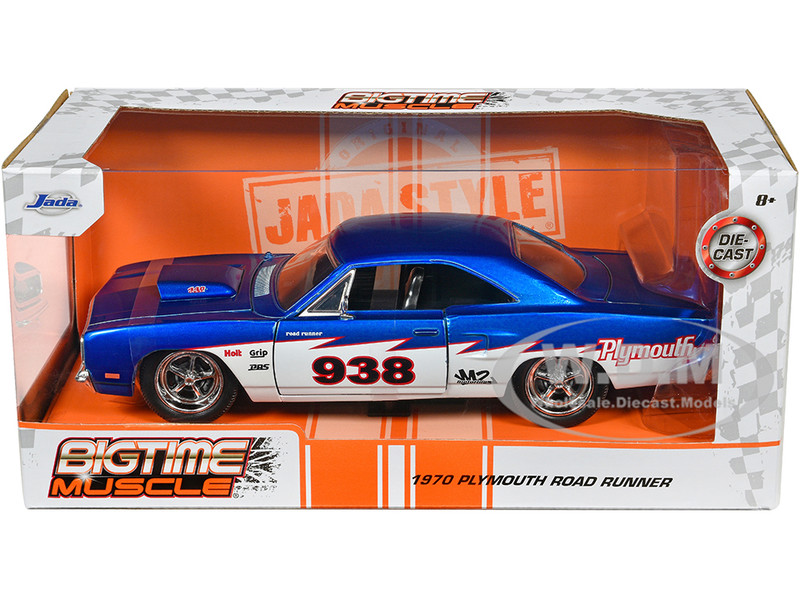 1970 Plymouth Road Runner #938 Candy Blue and White Bigtime