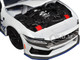 2024 Ford Mustang Dark House White with Mustang Horse Graphics Bigtime Muscle Series 1/24 Diecast Model Car Jada 35279
