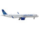 Airbus A321neo Commercial Aircraft United Airlines White with Blue Tail 1/400 Diecast Model Airplane GeminiJets GJ2245