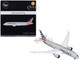 Boeing 787 8 Commercial Aircraft with Flaps Down American Airlines Gray with Tail Stripes Gemini 200 Series 1/200 Diecast Model Airplane GeminiJets G2AAL1105F