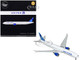Boeing 777 300ER Commercial Aircraft with Flaps Down United Airlines White with Blue Tail Gemini 200 Series 1/200 Diecast Model Airplane GeminiJets G2UAL1247F