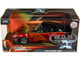 1972 Datsun 240Z Black and Red Metallic with Graphics Fast X 2023 Movie Fast & Furious Series 1/24 Diecast Model Car Jada 34916