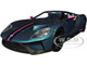 2017 Ford GT Blue Metallic with Pink and Black Stripes Pink Slips Series 1/24 Diecast Model Car Jada 35192
