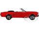 1966 Ford Mustang Convertible Signal Flare Red 1/18 Diecast Model Car Norev 182810