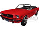 1966 Ford Mustang Convertible Signal Flare Red 1/18 Diecast Model Car Norev 182810