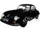 1952 Porsche 356 Coupe Black with White Interior 1/18 Diecast Model Car Norev 187451