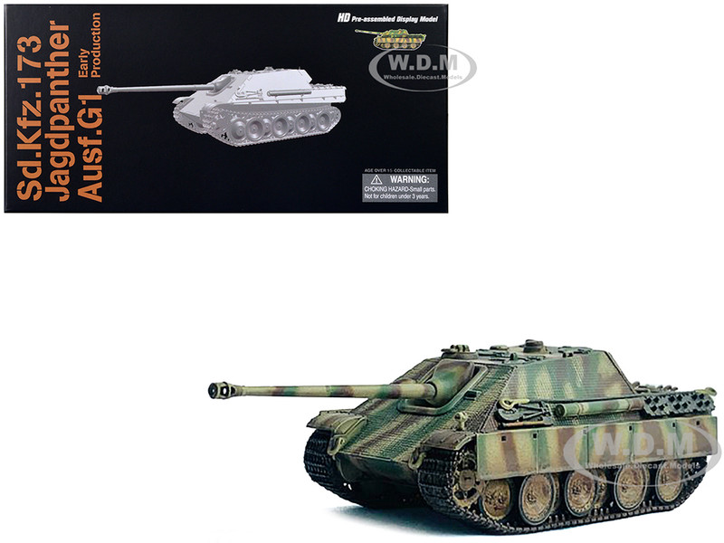Germany Sd Kfz 173 Jagdpanther Ausf G1 Early Production Tank s Pz Abt 654 Ruhr Pocket 1945 NEO Dragon Armor Series 1/72 Plastic Model Dragon Models 63211
