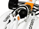 Dallara IndyCar #6 Felix Rosenqvist NTT DATA Arrow McLaren 60th Anniversary Triple Crown Accolade Indianapolis 500 Livery NTT IndyCar Series 2023 1/18 Diecast Model Car Greenlight 11225