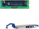 Gooseneck Trailer Blue with Red and White Conspicuity Stripes Hobby Exclusive Series 1/64 Diecast Model Greenlight 30466