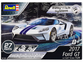 Level 2 Easy Click Model Kit 2017 Ford GT 1/24 Scale Model Revell 85-1235