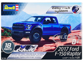 Level 2 Easy Click Model Kit 2017 Ford F 150 Raptor Pickup Truck 1/25 Scale Model Revell 85-1236