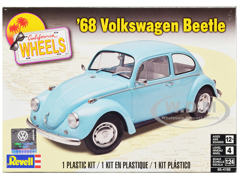 Level 4 Model Kit 1968 Volkswagen Beetle 1/24 Scale Model Revell 85-4192